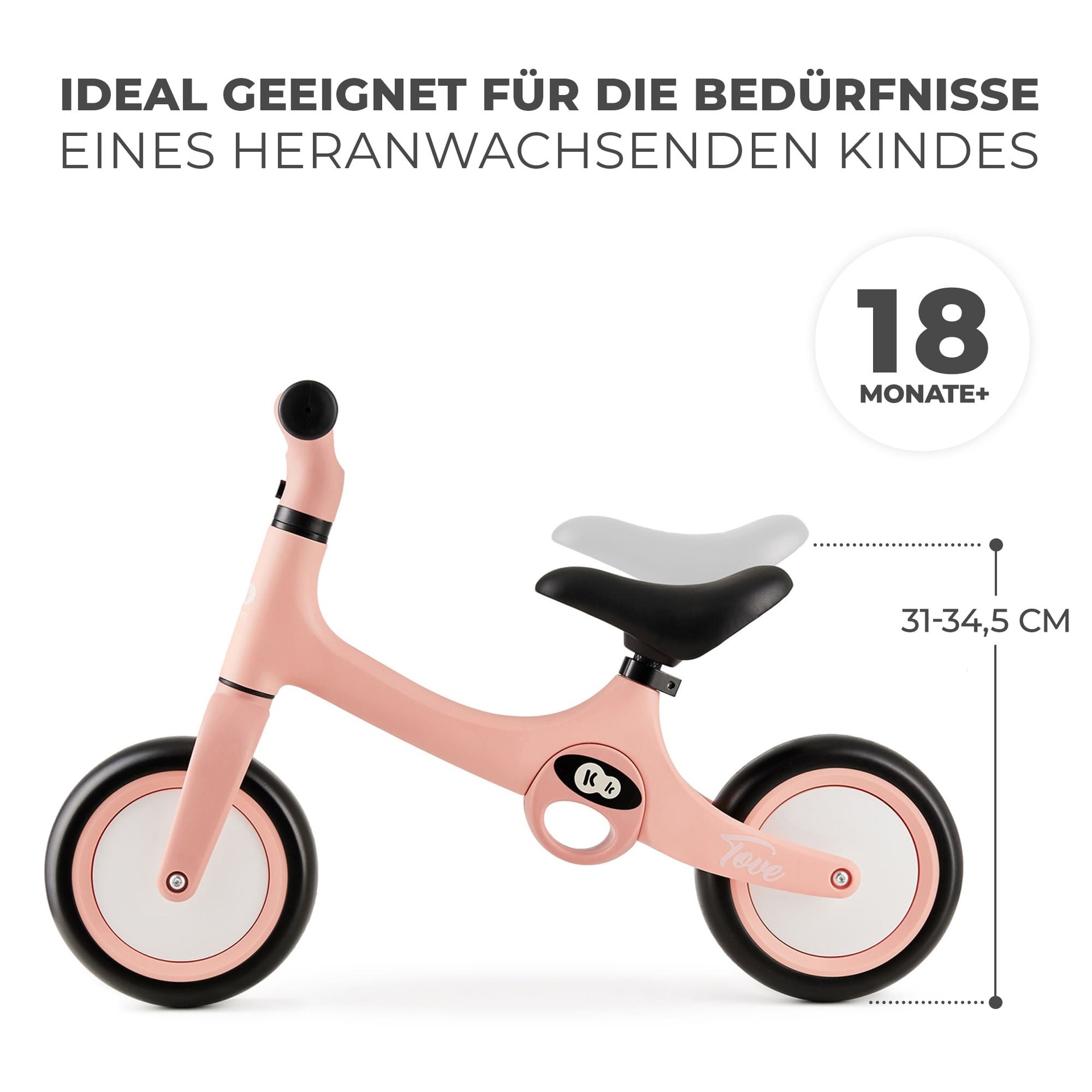 Kinderkraft Balance Bike TOVE Rose Pink - Laufrad