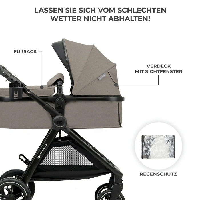 Kinderkraft Kombikinderwagen 3in1 ESME Beige