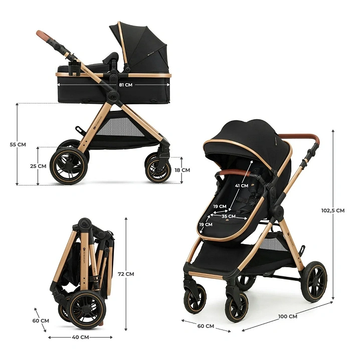 Kinderkraft Kombikinderwagen 3in1 ESME Black