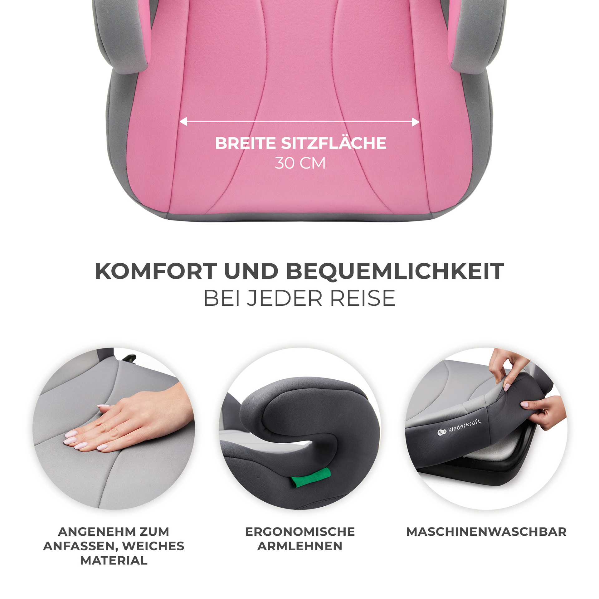 Kinderkraft I-BOOST Pink - Sitzerhöhung