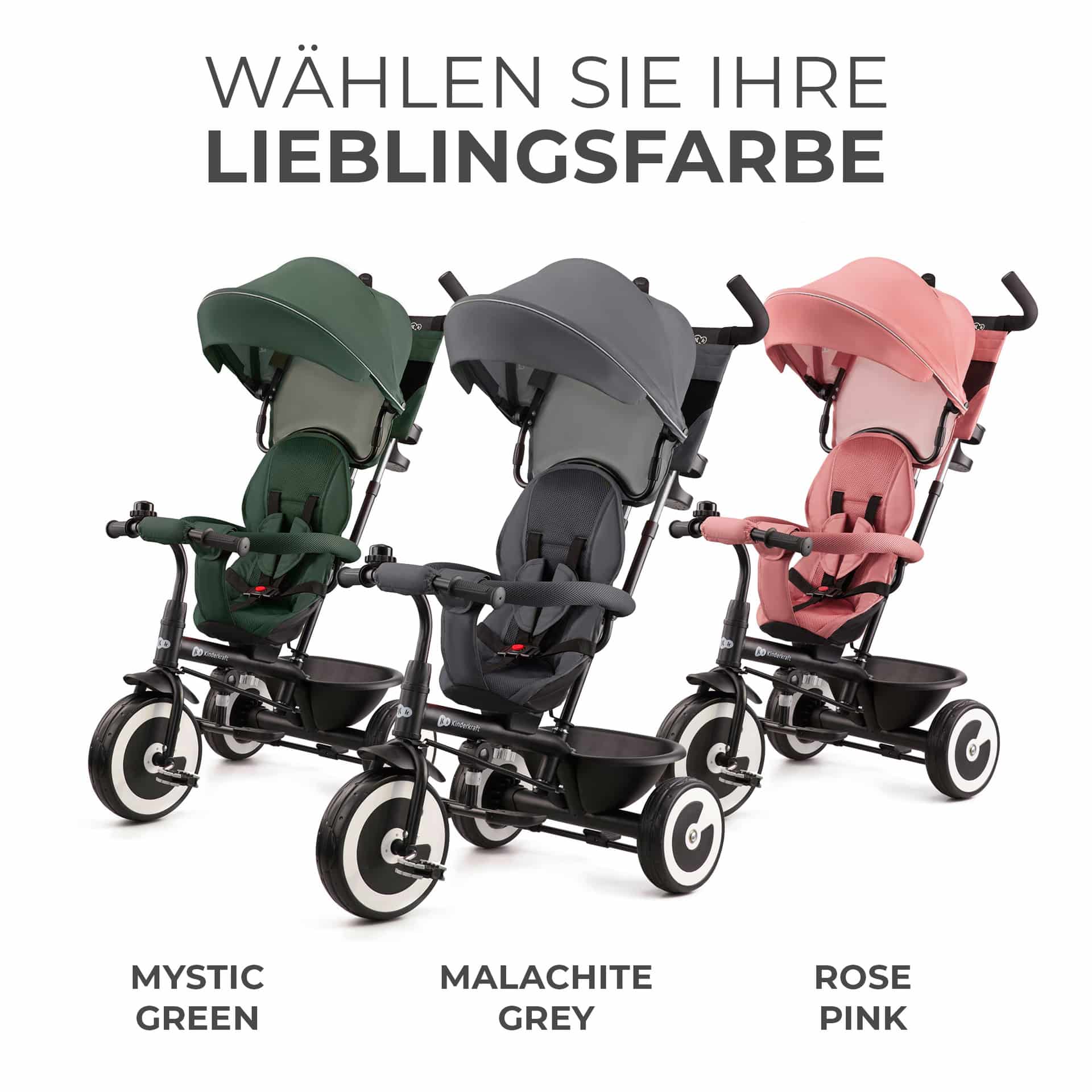 Kinderkraft ASTON Tricycle Mystic Green - Dreirad