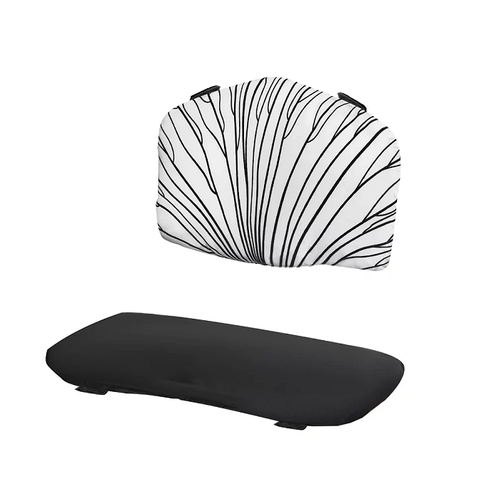 Kinderkraft Hochstuhl Enock pillow black and white mit Kissen