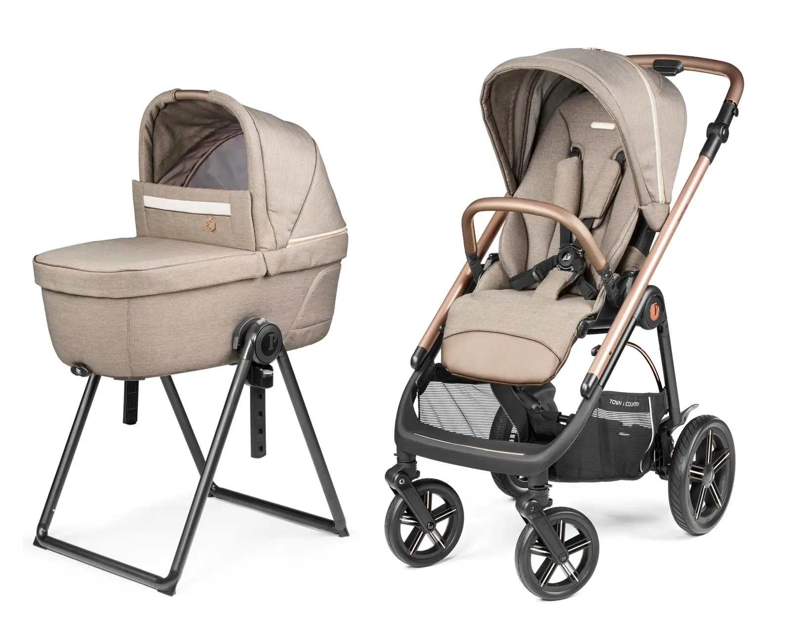 Peg Perego Veloce TC Kombikinderwagen inkl. Culla Belvedere Babywanne - Mon Amour