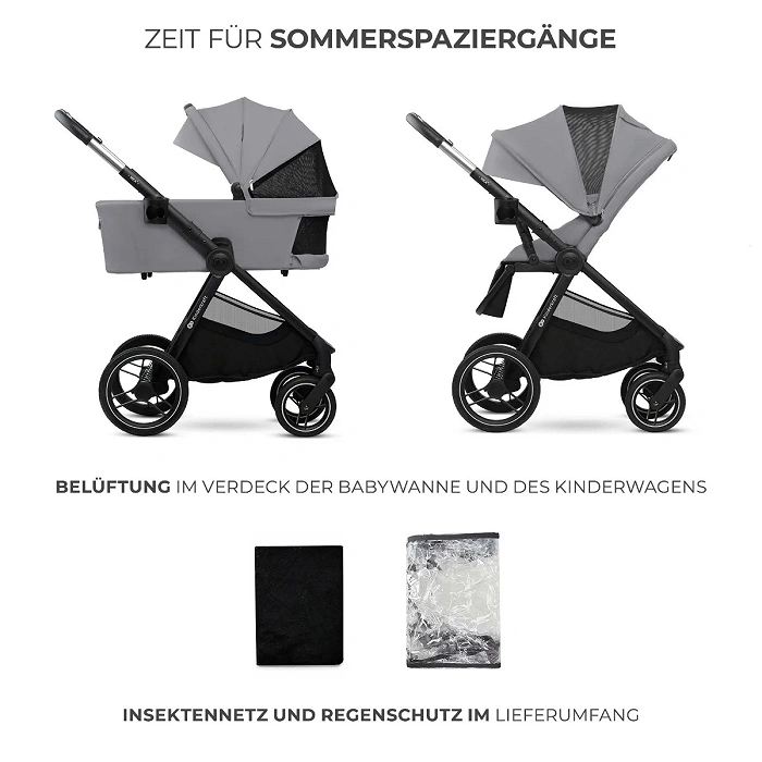 Kinderkraft Nea 2 Kombikinderwagen hellgrau