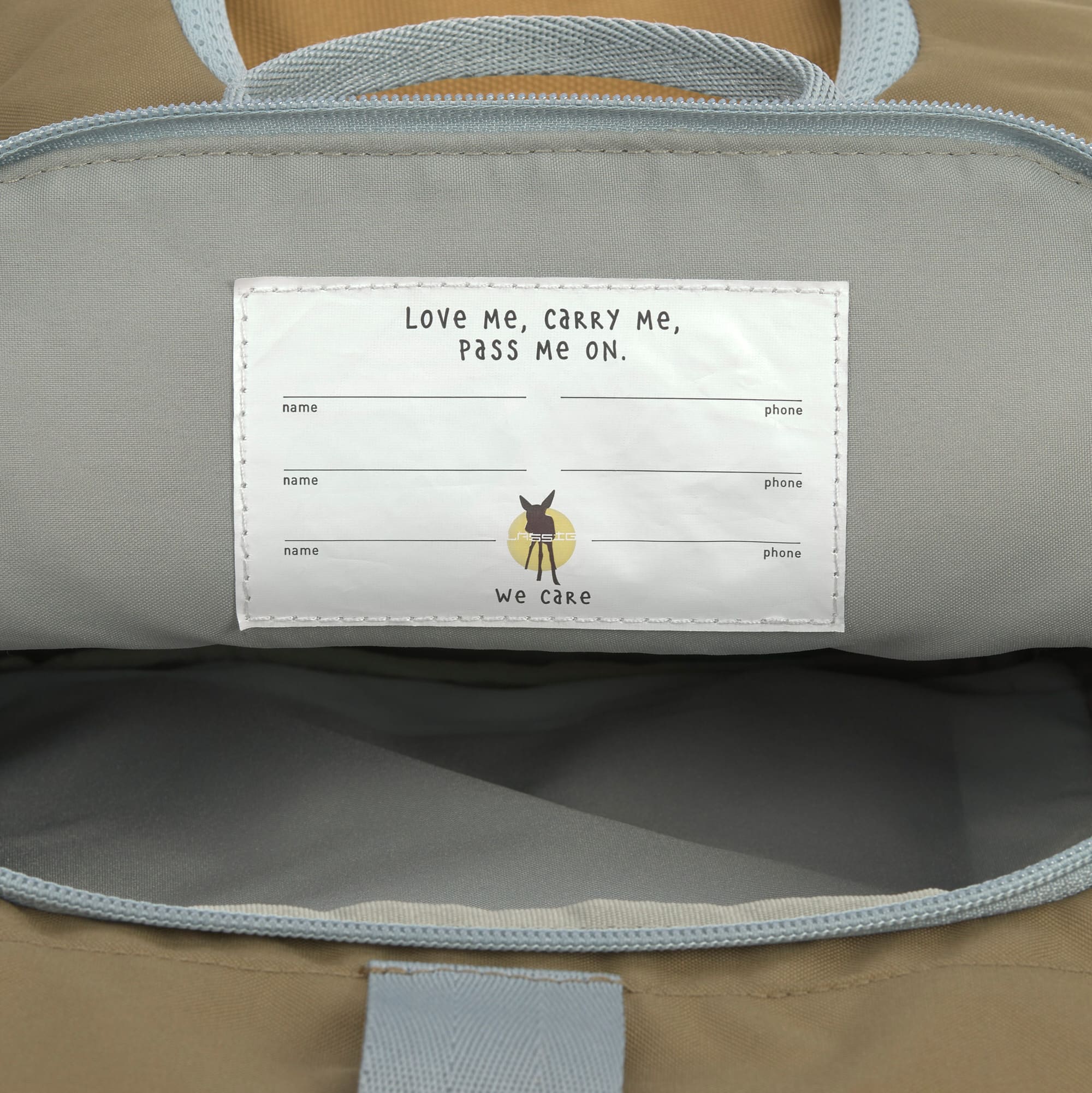 Lässig Rolltop Taupe - Kindergartenrucksack 