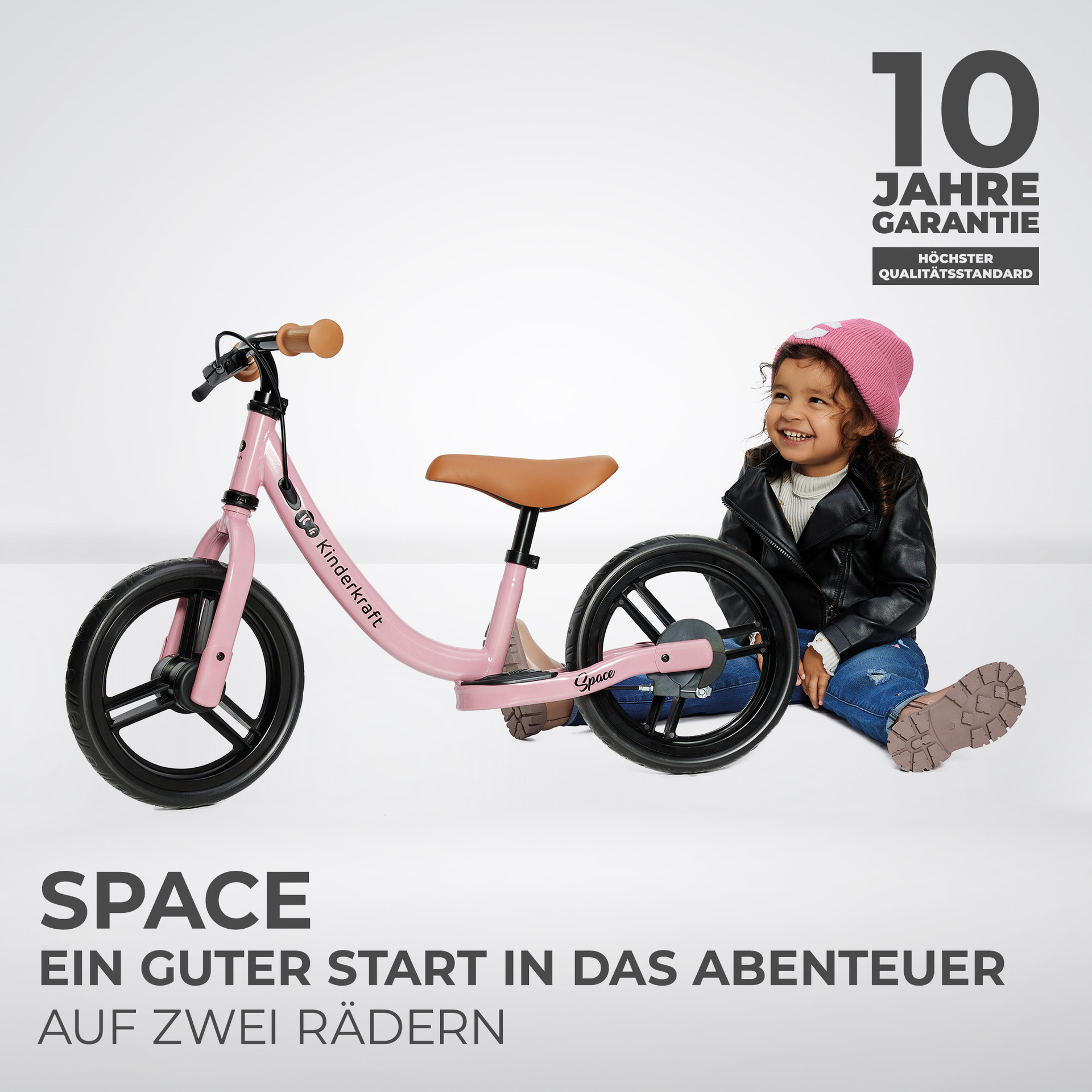 Kinderkraft Balance Bike SPACE Dark Pink - Laufrad