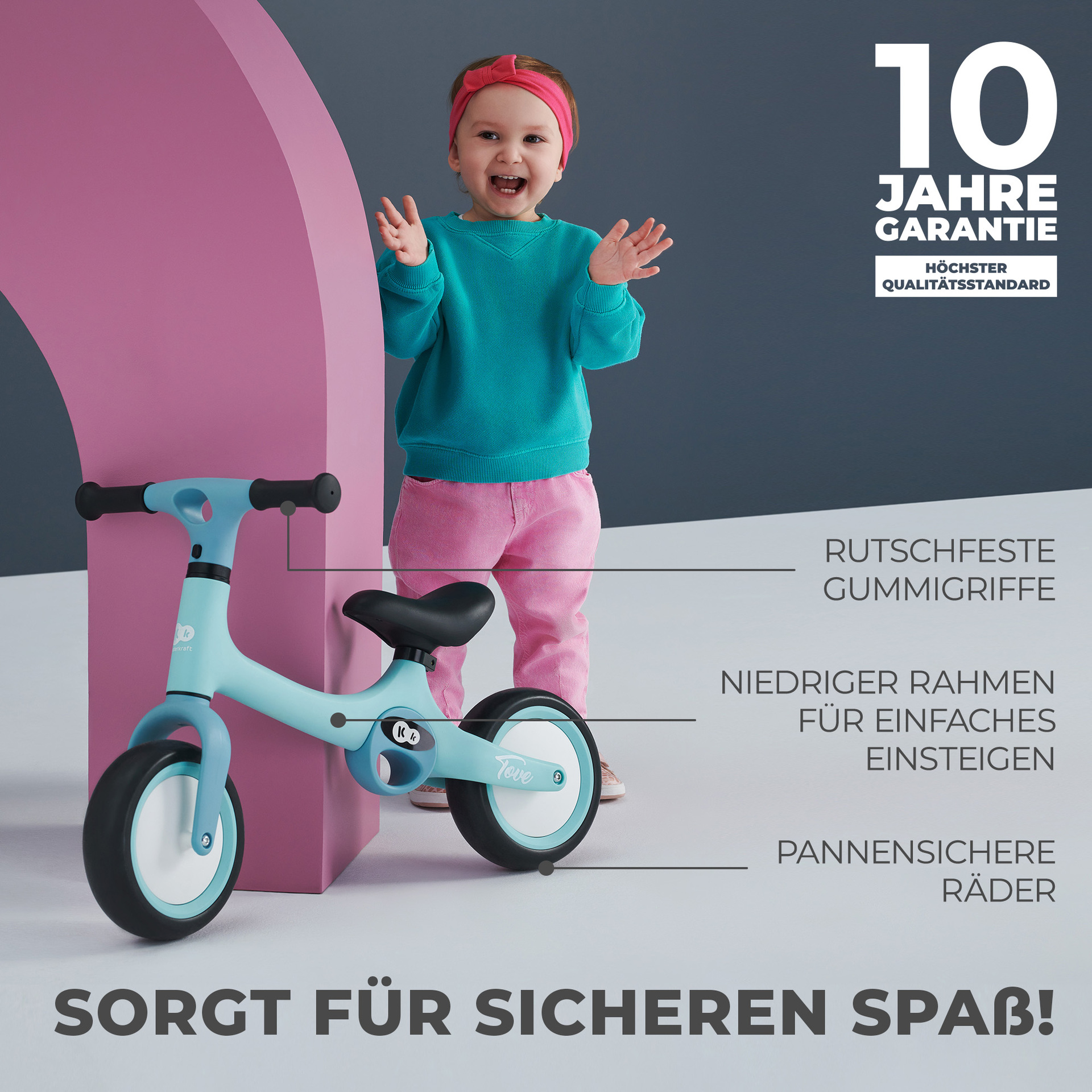 Kinderkraft Balance Bike TOVE Desert Beige - Laufrad