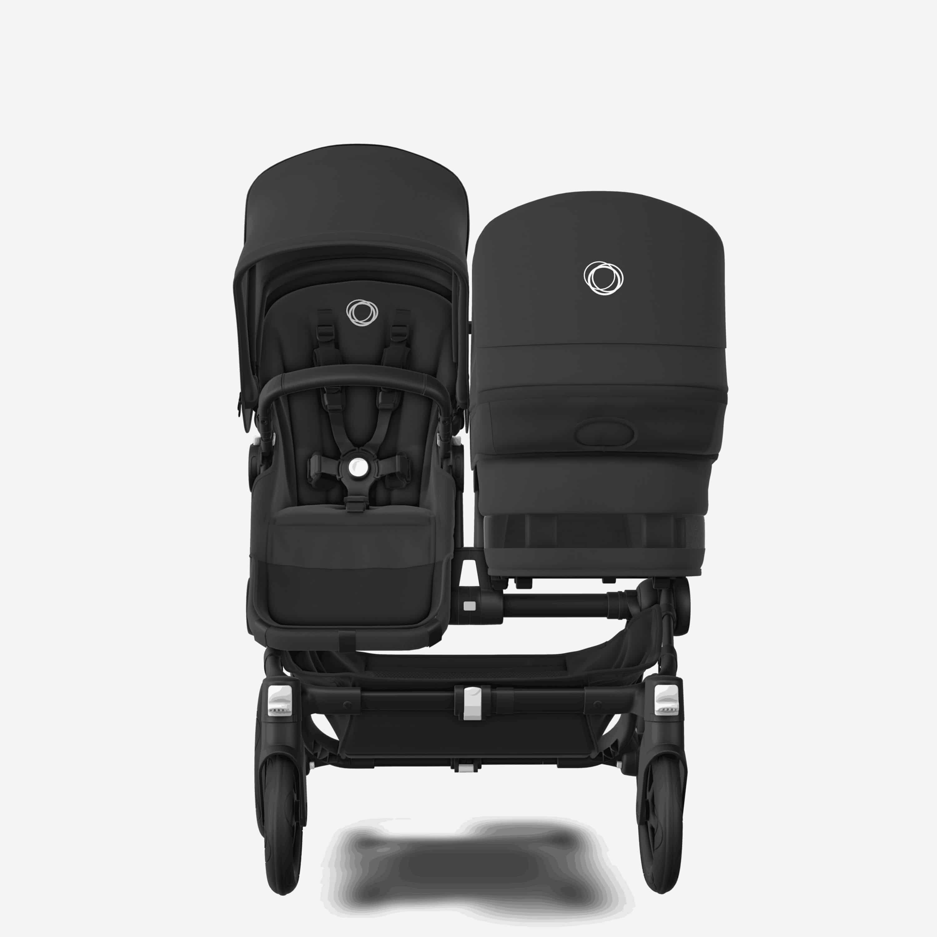 Bugaboo Donkey5 Duo schwarz/ mitternachtsschwarz - Geschwisterwagen