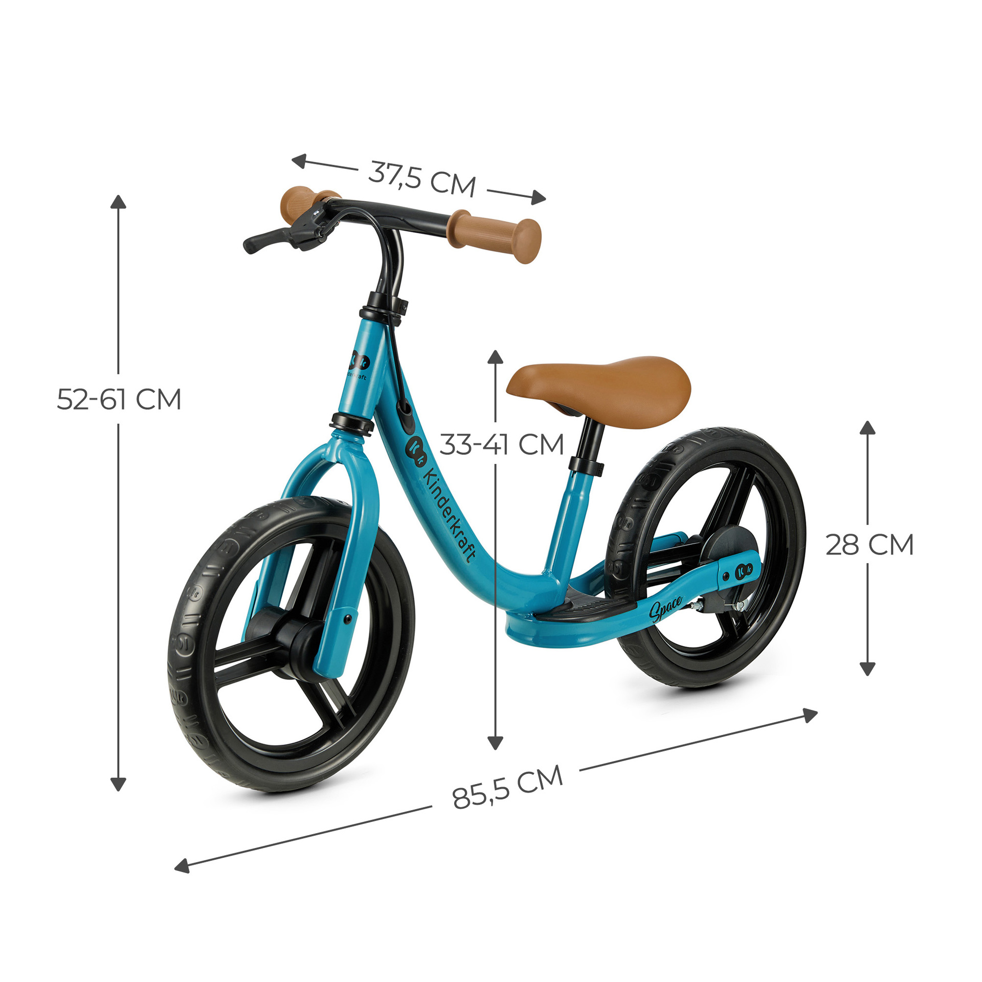 Kinderkraft Balance Bike SPACE Deep Blue - Laufrad