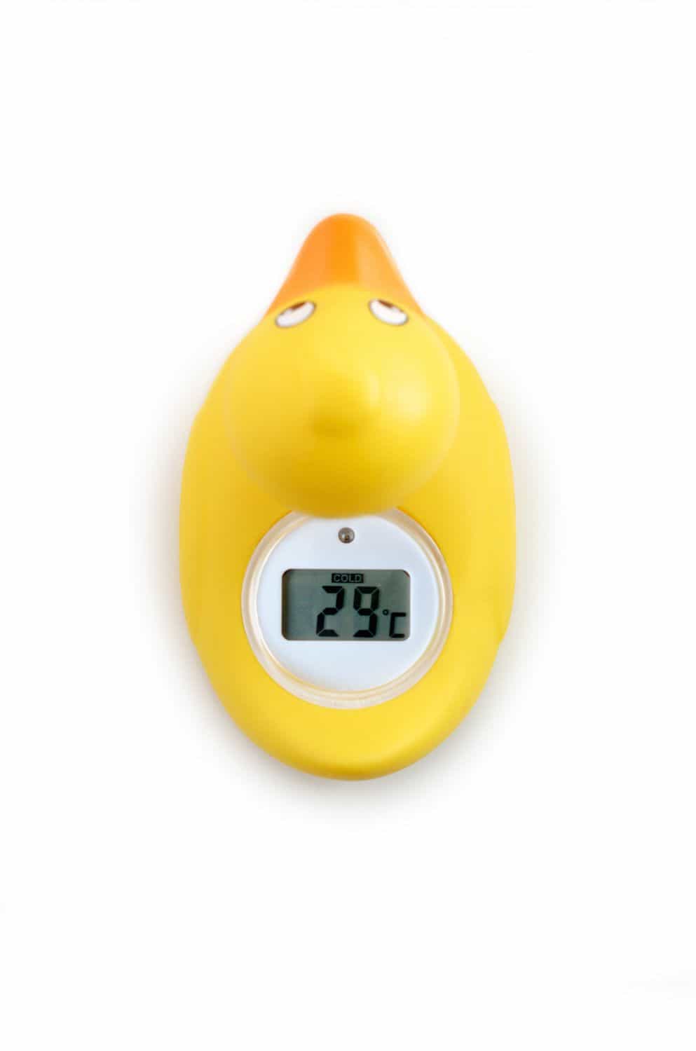 rotho digitales badethermometer ente ansicht von oben