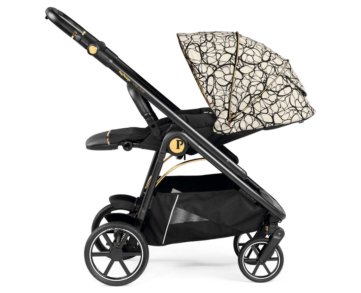 Peg Perego Veloce Kombikinderwagen Graphic Gold inkl. Culla Belvedere Babywanne