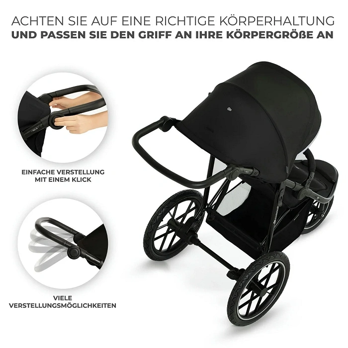 Kinderkraft Sortwagen 3 Räder HELSI 2 Black