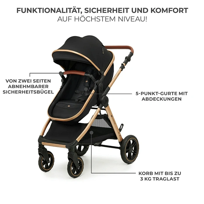 Kinderkraft Kombikinderwagen 3in1 ESME Black