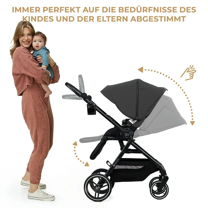 Kinderkraft Kombikinderwagen YOXI 2IN1 Grey