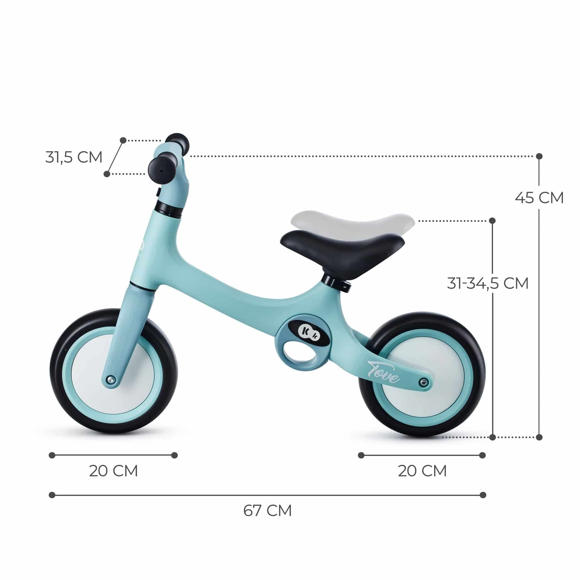 Kinderkraft Balance Bike TOVE Summer Mint - Laufrad