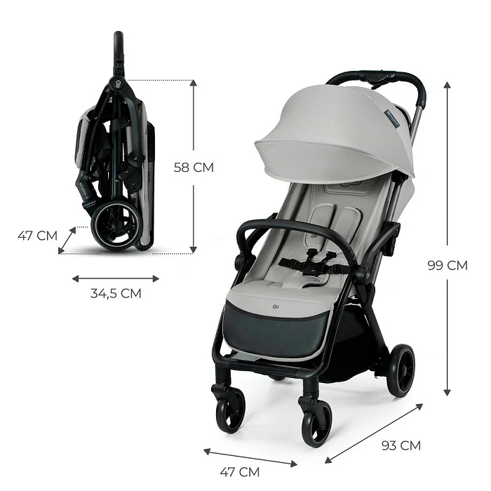 Kinderkraft Apino dove grey Buggy