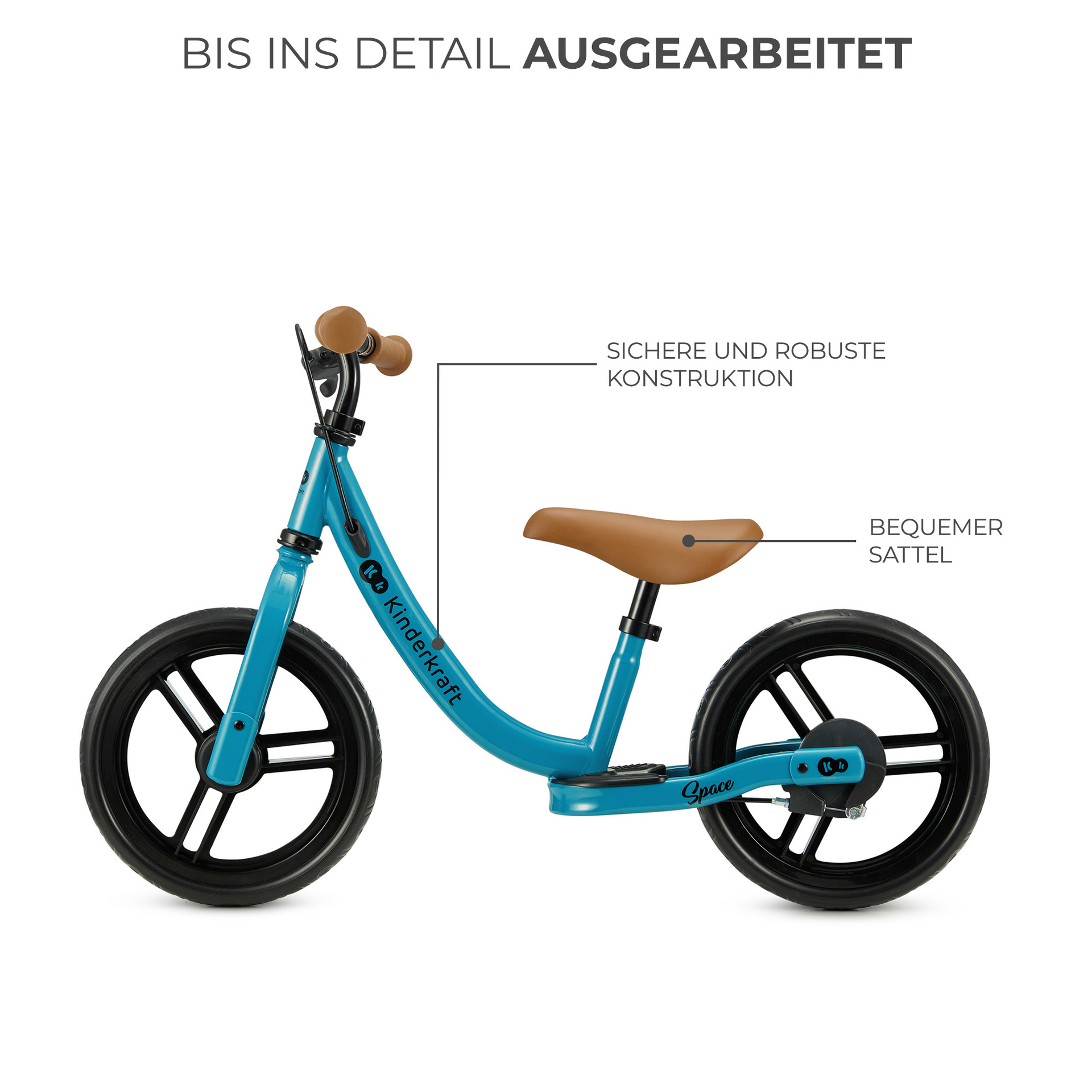 Kinderkraft Balance Bike SPACE Deep Blue - Laufrad