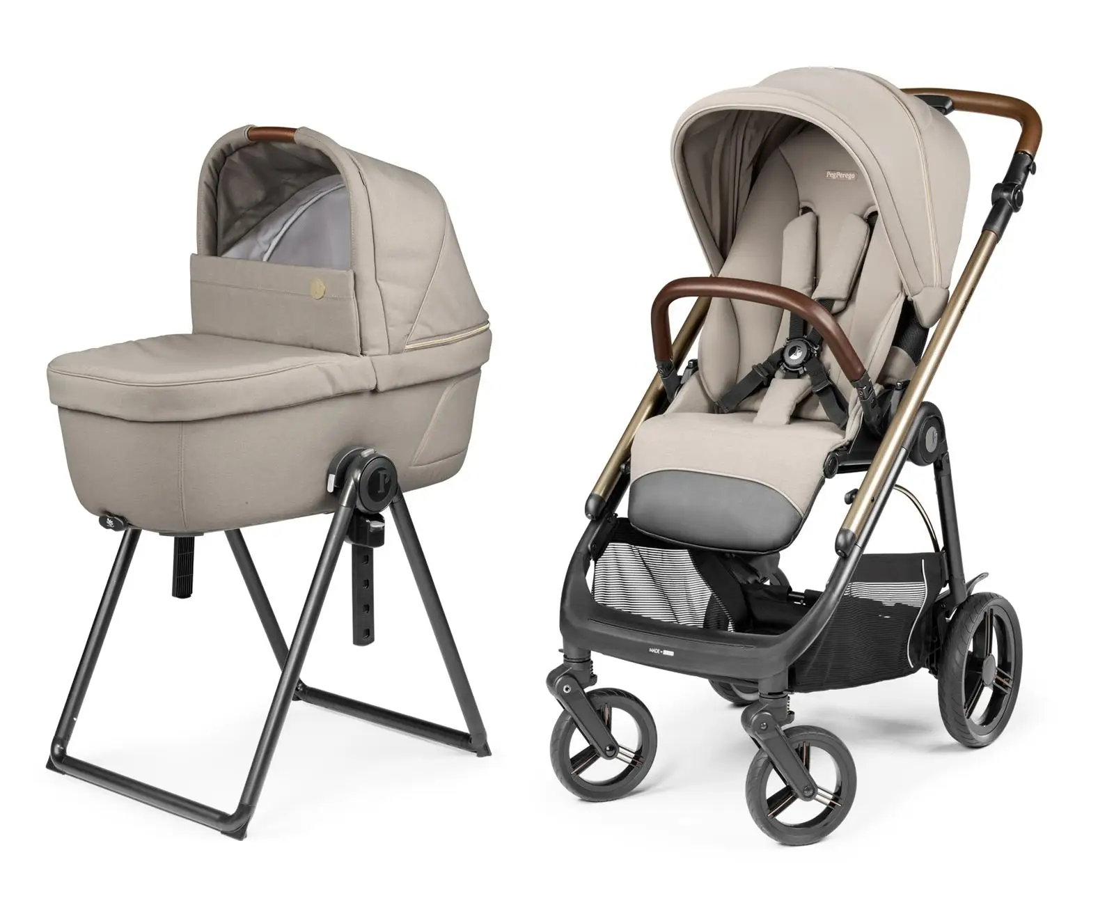 Peg Perego Veloce Kombikinderwagen Astral inkl. Culla Belvedere Babywanne