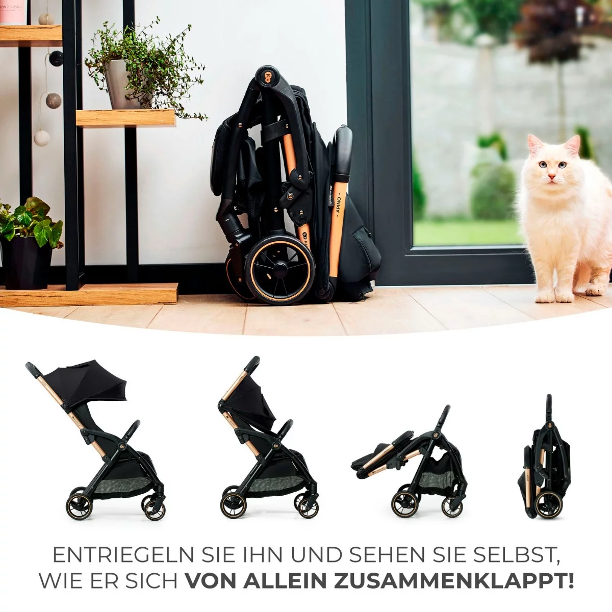 Kinderkraft Apino raven black Buggy