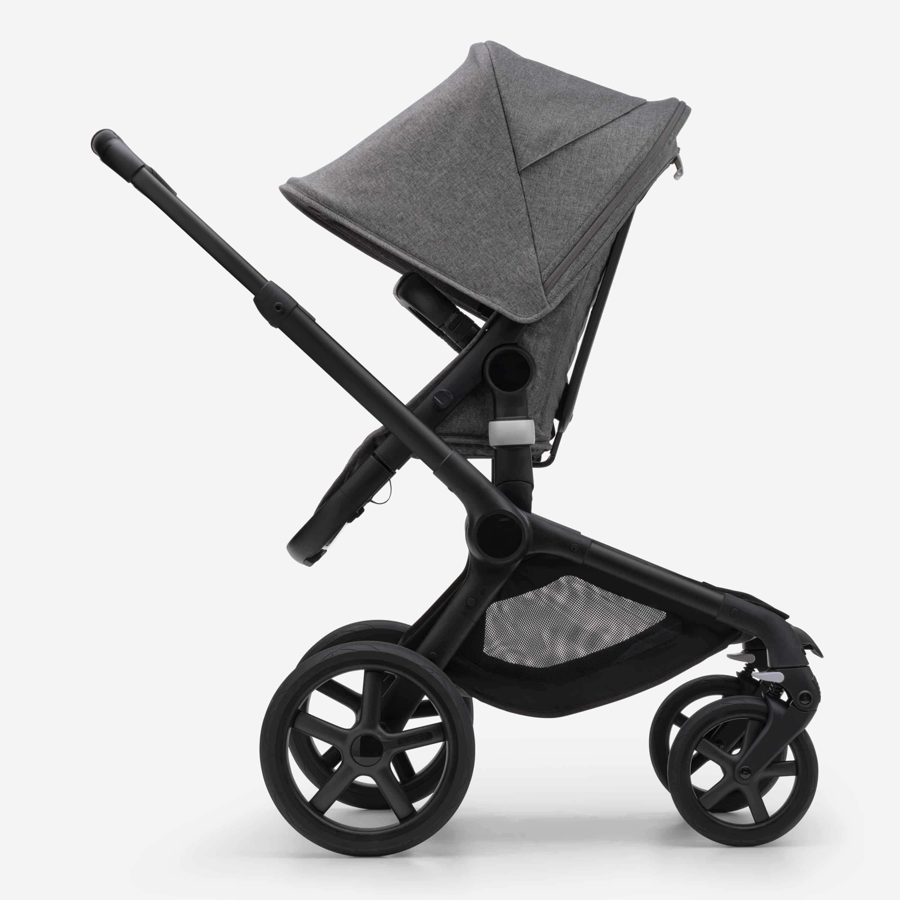 Bugaboo Fox5 Kombikinderwagen schwarz/ grau meliert