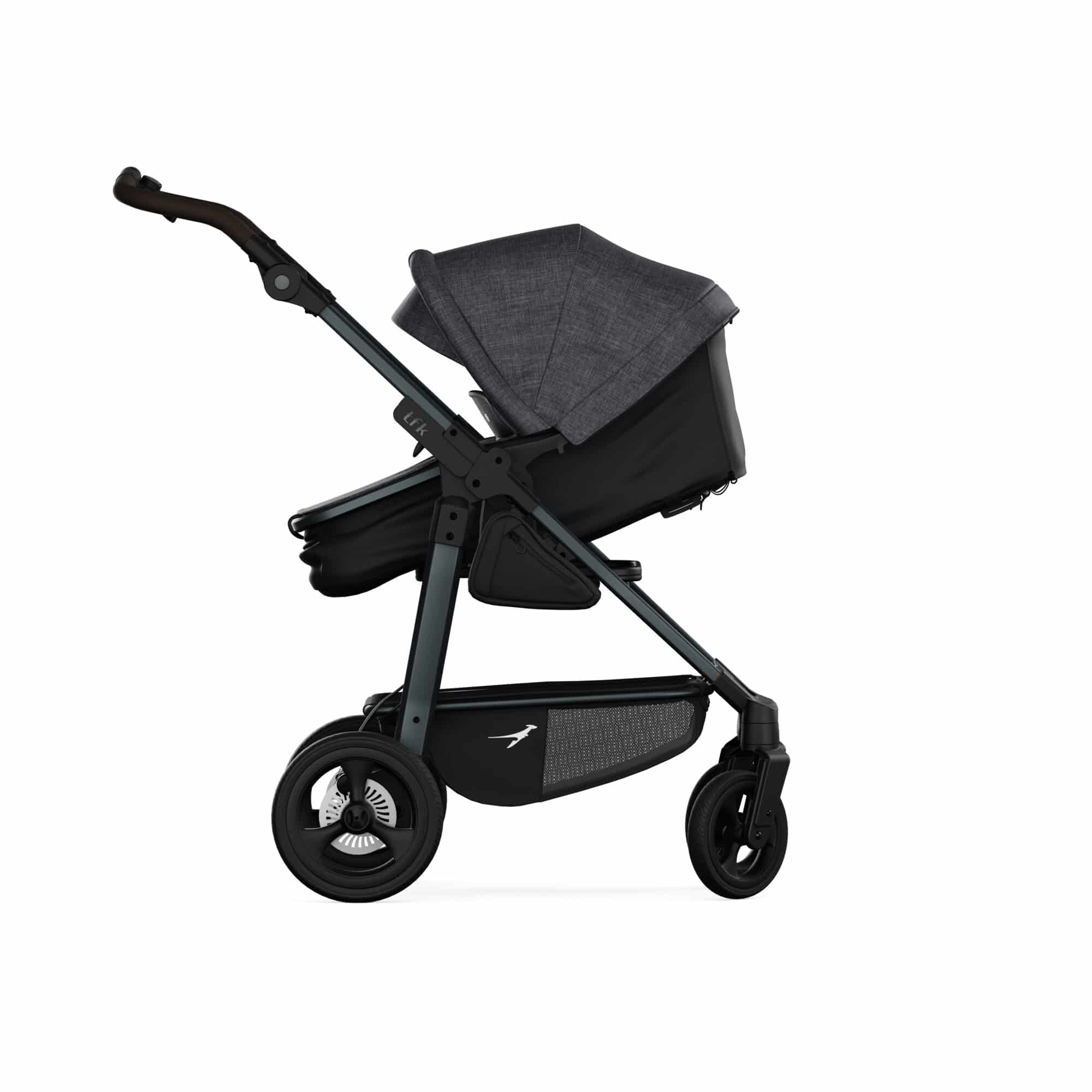 TFK Mono 4 Kombikinderwagen Luftkammer Radset - Premium schwarz