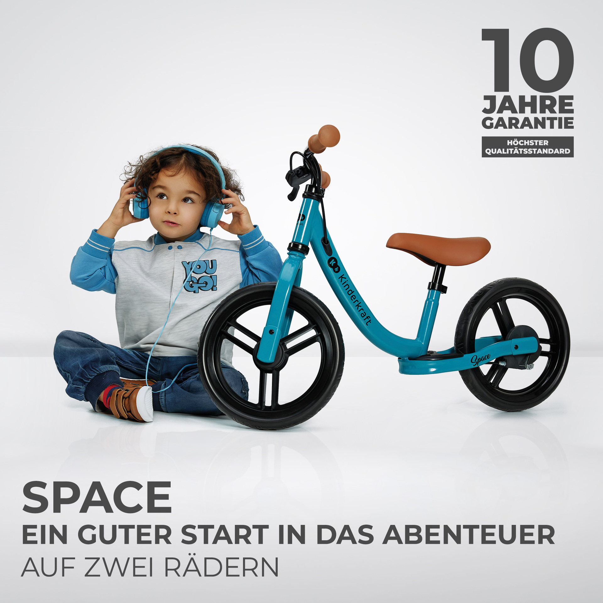 Kinderkraft Balance Bike SPACE Deep Blue - Laufrad