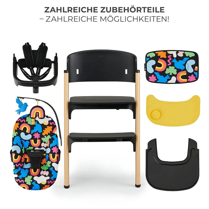 Kinderkraft Hochstuhl LIVY HAPPY SHAPES mit CALMEE Wippe