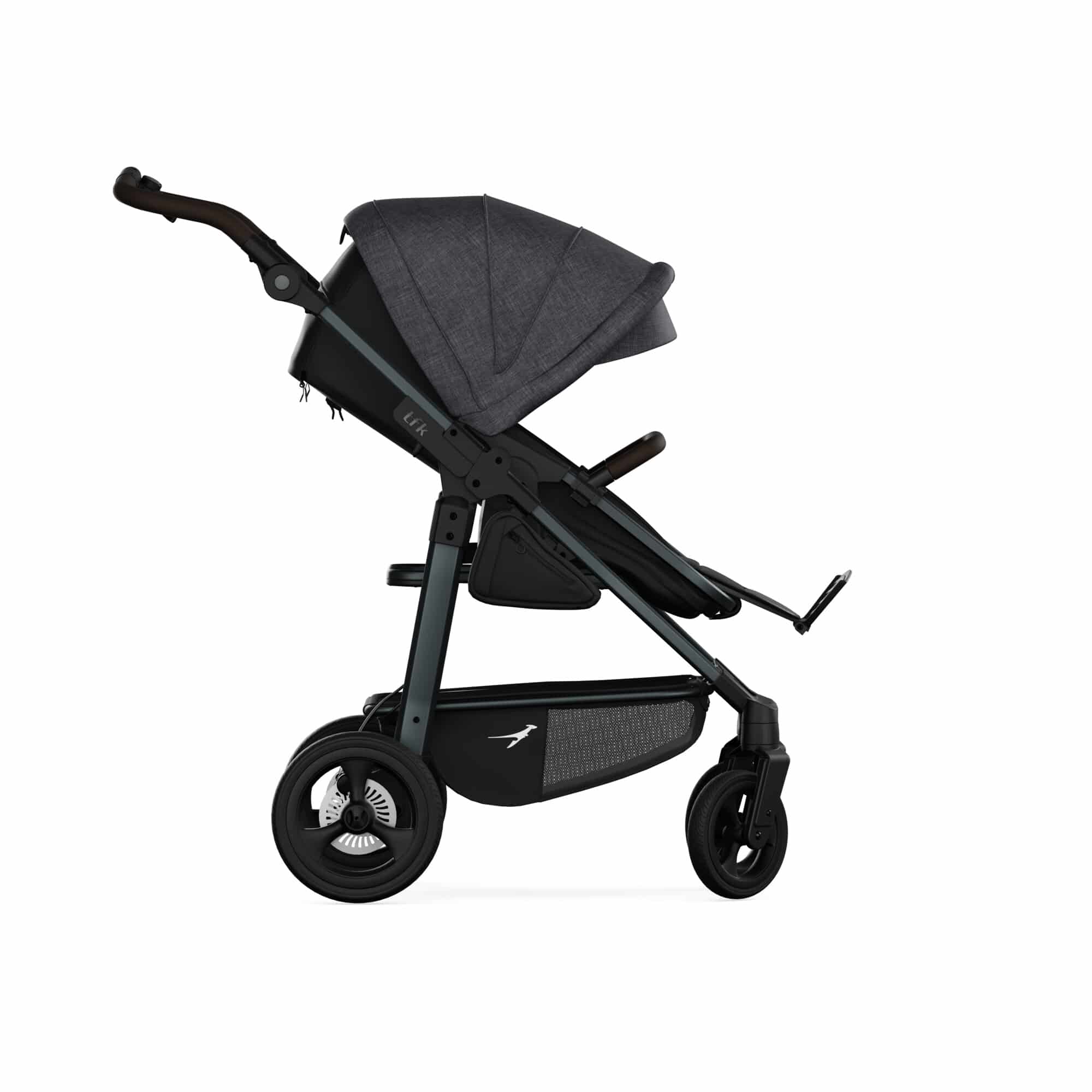 TFK Mono 4 Kombikinderwagen Luftkammer Radset - Premium schwarz