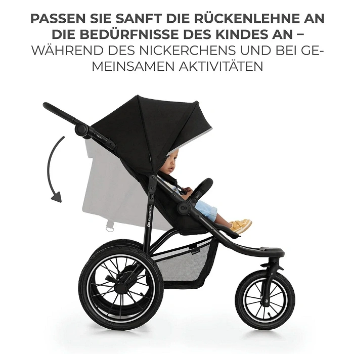 Kinderkraft Sortwagen 3 Räder HELSI 2 Black